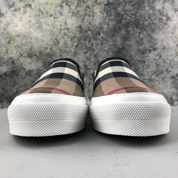 Burberry Men\'s EU 41.5 (8.5) Curt Exaggerated Check Birch Low Trainer Sneakers main image 8